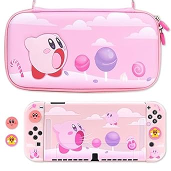 BelugaDesign Pink Puff Ball Bundle for Nintendo Switch OLED Accessory 2 BelugaDesign Pink Puff Ball Bundle for Nintendo Switch OLED Accessory - Image 2