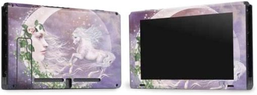 Skinit Gaming Skin for Nintendo Switch Bundle Official Tate and Co Moon Unicorn - Image 2