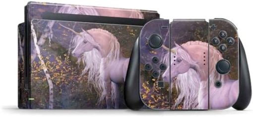 Tate and Co Autumn Glow Unicorn Gaming Skin for Nintendo Switch Bundle