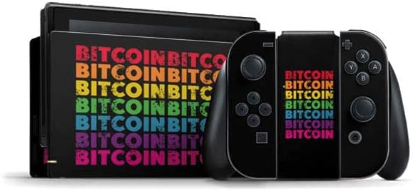 Rainbow Bitcoin Decal Gaming Skin for Nintendo Switch Bundle Rainbow Bitcoin Decal Gaming Skin for Nintendo Switch Bundle