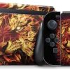 Skinit Gaming Skin for Nintendo Switch Bundle Fire Tiger Design Official