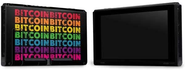 Rainbow Bitcoin Decal Gaming Skin for Nintendo Switch Bundle 2 Rainbow Bitcoin Decal Gaming Skin for Nintendo Switch Bundle - Image 2