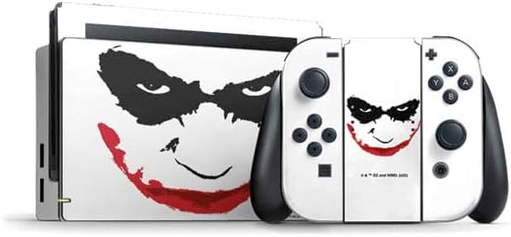 Warner Bros Joker Outline Decal Skin for Nintendo Switch Bundle Warner Bros Joker Outline Decal Skin for Nintendo Switch Bundle