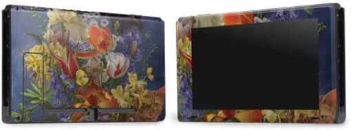 Nene Thomas Tabby Cat with Flowers Gaming Skin for Nintendo Switch - Image 2