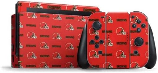 Cleveland Browns Blitz Series Gaming Skin for Nintendo Switch Bundle