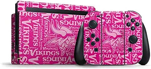 NFL Minnesota Vikings Skin for Nintendo Switch Bundle – Blast Pink Design NFL Minnesota Vikings Skin for Nintendo Switch Bundle - Blast Pink Design