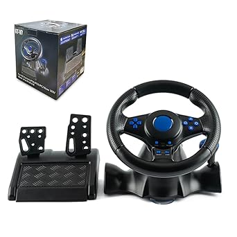 MIWAN TRIBE Racing Wheel with Pedals Shifters for PS4 PC Switch MIWAN TRIBE Racing Wheel with Pedals Shifters for PS4 PC Switch