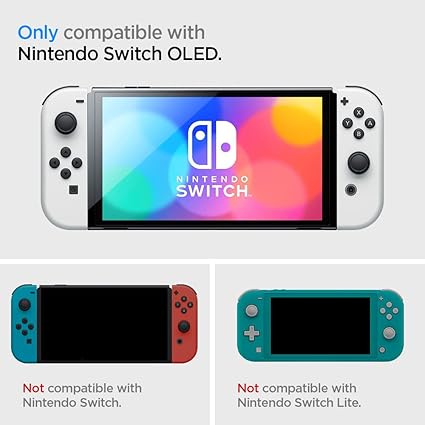 Spigen Thin Fit Case for Nintendo Switch OLED with Kickstand Black 2 Spigen Thin Fit Case for Nintendo Switch OLED with Kickstand Black - Image 2
