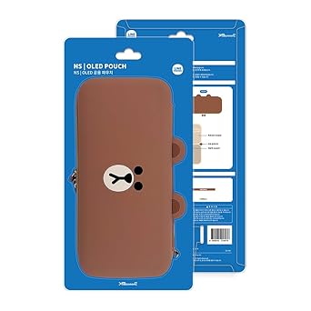 Gammac LINE FRIENDS N-Switch OLED Model Brown Pouch 2 Gammac LINE FRIENDS N-Switch OLED Model Brown Pouch - Image 2