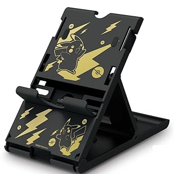 Nintendo Switch Playstand Black Gold Pikachu by HORI Officially Licensed Nintendo Switch Playstand Black Gold Pikachu by HORI Officially Licensed