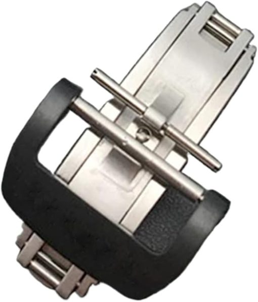 20mm Stainless Steel Watch Buckle Clasp for RM35 Straps Black Steel