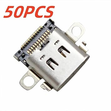 50 PCS Type-C USB Charger Socket Replacement for Nintendo Switch Console 2 50 PCS Type-C USB Charger Socket Replacement for Nintendo Switch Console - Image 2