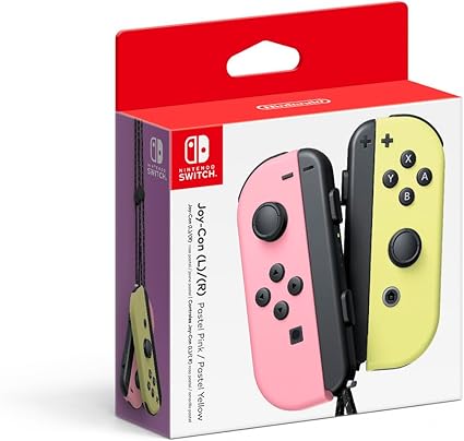 Joy-Con Controllers Pastel Pink and Yellow Renewed Set Joy-Con Controllers Pastel Pink and Yellow Renewed Set