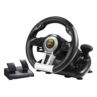 PXN V3II Racing Wheel with Pedals for PS3 PS4 Xbox Switch Black PXN V3II Racing Wheel with Pedals for PS3 PS4 Xbox Switch Black