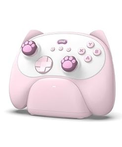 IINE Wireless Controller with Dock for PC Switch Android iOS Pink IINE Wireless Controller with Dock for PC Switch Android iOS Pink