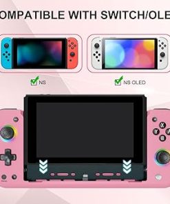 BUERTT Hall Effect Joypad Controller for Nintendo Switch OLED Pink 2 BUERTT Hall Effect Joypad Controller for Nintendo Switch OLED Pink 2