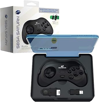 Retro-Bit Sega Saturn 2.4 GHz Wireless Controller with Storage Case 2 Retro-Bit Sega Saturn 2.4 GHz Wireless Controller with Storage Case - Image 2