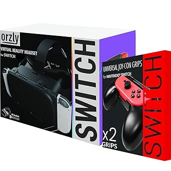 Orzly Joy-Con Grips and VR Headset for Nintendo Switch Gaming Orzly Joy-Con Grips and VR Headset for Nintendo Switch Gaming