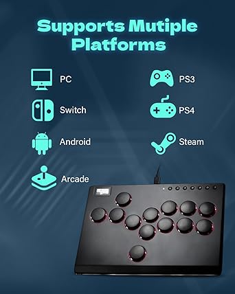 JZW Shop Haute42 All Metal Arcade Stick M13 for Switch PC PS4 PS3 2 JZW Shop Haute42 All Metal Arcade Stick M13 for Switch PC PS4 PS3 - Image 2