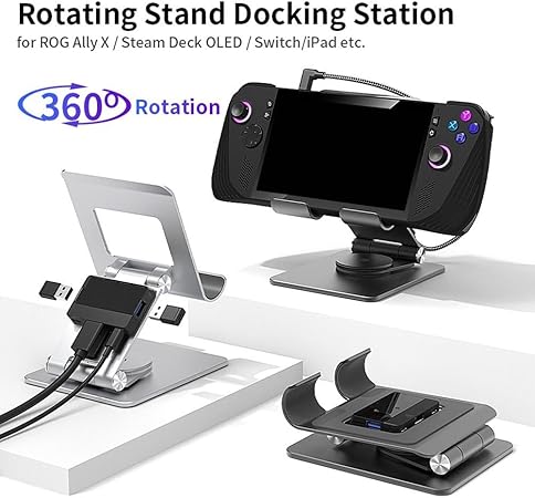 Official Steam Deck Dock with Case Aluminium Alloy Non-Slip Holder 2 Official Steam Deck Dock with Case Aluminium Alloy Non-Slip Holder - Image 2
