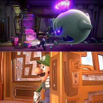 Luigi’s Mansion 3 for Nintendo Switch (US Version), with PremGear Thumb Grips (8 pack – Black, Blue, Red & Clear), 24 Slot Game Card Holder & Cleaning Cloth 2 Luigi's Mansion 3 for Nintendo Switch (US Version), with PremGear Thumb Grips (8 pack - Black, Blue, Red & Clear), 24 Slot Game Card Holder & Cleaning Cloth - Image 2