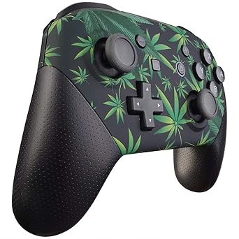 Custom 420 Black Controller Design for Nintendo Switch Pro Console 2 Custom 420 Black Controller Design for Nintendo Switch Pro Console - Image 2