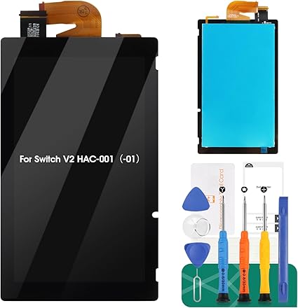 Nintendo Switch V2 LCD Screen Replacement Kit for HAC-001 2019 Nintendo Switch V2 LCD Screen Replacement Kit for HAC-001 2019