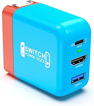 Portable 4K HDMI Docking Station for Nintendo Switch and iPhone 15 Portable 4K HDMI Docking Station for Nintendo Switch and iPhone 15