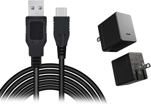 HEATFUN Nintendo Switch Charger Cable and AC Adapter for Gaming