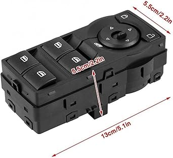 Holden Commodore VE 2006-2013 Power Window Control Switch Black Red Light 2 Holden Commodore VE 2006-2013 Power Window Control Switch Black Red Light - Image 2
