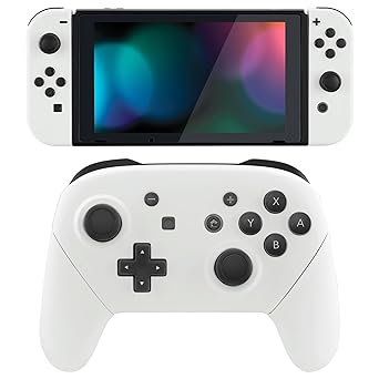 ExtremeRate White Replacement Shell Set for Nintendo Switch Pro Controller ExtremeRate White Replacement Shell Set for Nintendo Switch Pro Controller