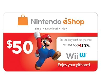 $50 Nintendo Eshop Prepaid Card for 3DS or Wii U by Unknown 2 $50 Nintendo Eshop Prepaid Card for 3DS or Wii U by Unknown - Image 2