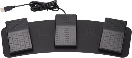 GOWENIC USB Triple Foot Switch Pedal for PC Video Game Action