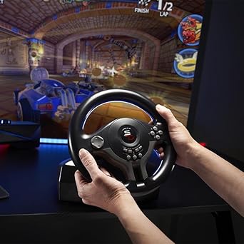 SUBSONIC SV250 Racing Wheel with Pedals for Nintendo Switch PS4 Xbox PC 2 SUBSONIC SV250 Racing Wheel with Pedals for Nintendo Switch PS4 Xbox PC - Image 2