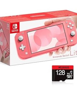 Nintendo Switch Lite Holiday Bundle Coral with 128GB MicroSD Card Nintendo Switch Lite Holiday Bundle Coral with 128GB MicroSD Card
