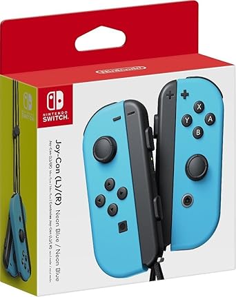 Nintendo Joy-Con Left Right Pair Neon Blue Controller Nintendo Joy-Con Left Right Pair Neon Blue Controller