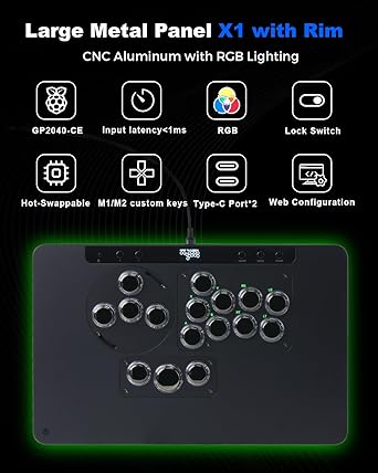 Haute42 Leverless Arcade Stick X Series with RGB and Lock Switch 2 Haute42 Leverless Arcade Stick X Series with RGB and Lock Switch - Image 2