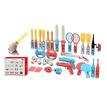 30 in 1 Nintendo Switch Sports Accessories Bundle by Dobe 2 30 in 1 Nintendo Switch Sports Accessories Bundle by Dobe - Image 2