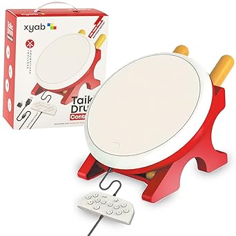 XYAB | Taiko Drum Pad Controller with Drum Sticks for Nintendo Switch Taiko no Tatsujin Drum n’ Fun Game XYAB | Taiko Drum Pad Controller with Drum Sticks for Nintendo Switch Taiko no Tatsujin Drum n' Fun Game