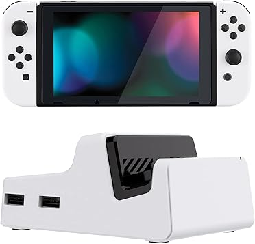 AiryDocky White Replacement Dock Shell for Nintendo Switch Console AiryDocky White Replacement Dock Shell for Nintendo Switch Console