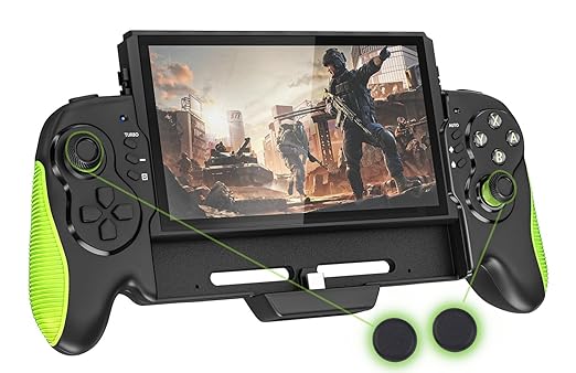 Hawksbill Handheld Controller for Nintendo Switch and OLED with Grips Hawksbill Handheld Controller for Nintendo Switch and OLED with Grips