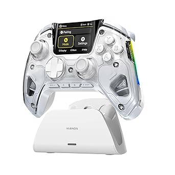 Wireless Gaming Controller for PC Switch iOS Android with RGB Lighting Wireless Gaming Controller for PC Switch iOS Android with RGB Lighting
