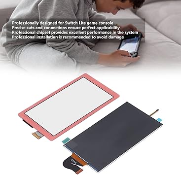Replacement Screen for Switch Lite LCD Display Repair Parts Pink 2 Replacement Screen for Switch Lite LCD Display Repair Parts Pink - Image 2