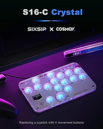 Haute42 Leverless Controller Crystal Series 2024 – Palm Size 16 Keys 2 Haute42 Leverless Controller Crystal Series 2024 - Palm Size 16 Keys - Image 2