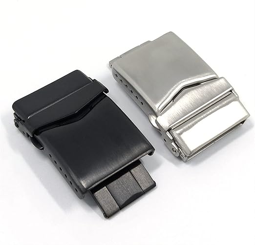 Stainless Steel Double Push Button Deployment Clasp for 22mm Watches 2 Stainless Steel Double Push Button Deployment Clasp for 22mm Watches - Image 2