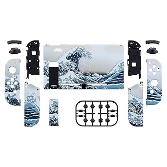 Colorful Border Screen Protector and Great Wave Shell for Nintendo Switch 2 Colorful Border Screen Protector and Great Wave Shell for Nintendo Switch - Image 2