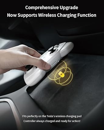 Jowua Wireless Controller for Tesla 2025 Model Y Model 3 S X Cybertruck 2 Jowua Wireless Controller for Tesla 2025 Model Y Model 3 S X Cybertruck - Image 2