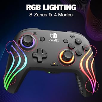 Afterglow Wave Wireless Pro Controller for Nintendo Switch with Motion 2 Afterglow Wave Wireless Pro Controller for Nintendo Switch with Motion - Image 2
