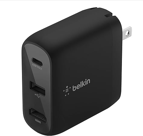 Belkin 45W Portable Charger and Dock for Travel Fast Charging HDMI Belkin 45W Portable Charger and Dock for Travel Fast Charging HDMI