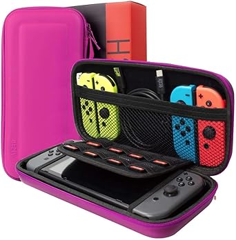 Orzly Nintendo Switch Accessories Bundle Carry Case and More PINK 2 Orzly Nintendo Switch Accessories Bundle Carry Case and More PINK - Image 2